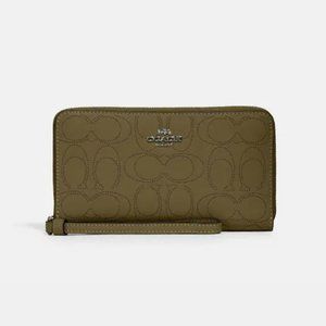 Phone Wallet Coach Dark Green